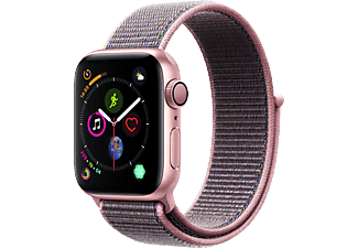 APPLE Watch S4 GPS, 40mm Altın Rengi Alüminyum Kasa  Kum Pembesi Spor Loop