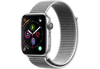 APPLE Watch Series 4 GPS, 44mm Gümüş Rengi Alüminyum Kasa ve Deniz Kabuğu Spor Loop