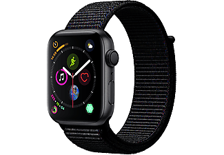 APPLE Watch S4 GPS 44mm Uzay Grisi Alüminyum Kasa Spor Loop Siyah