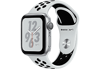 APPLE Watch Nike+ Series 4 GPS, 40mm Gümüş Rengi Alüminyum Kasa ve Saf Platin/Siyah Nike Spor Kordon