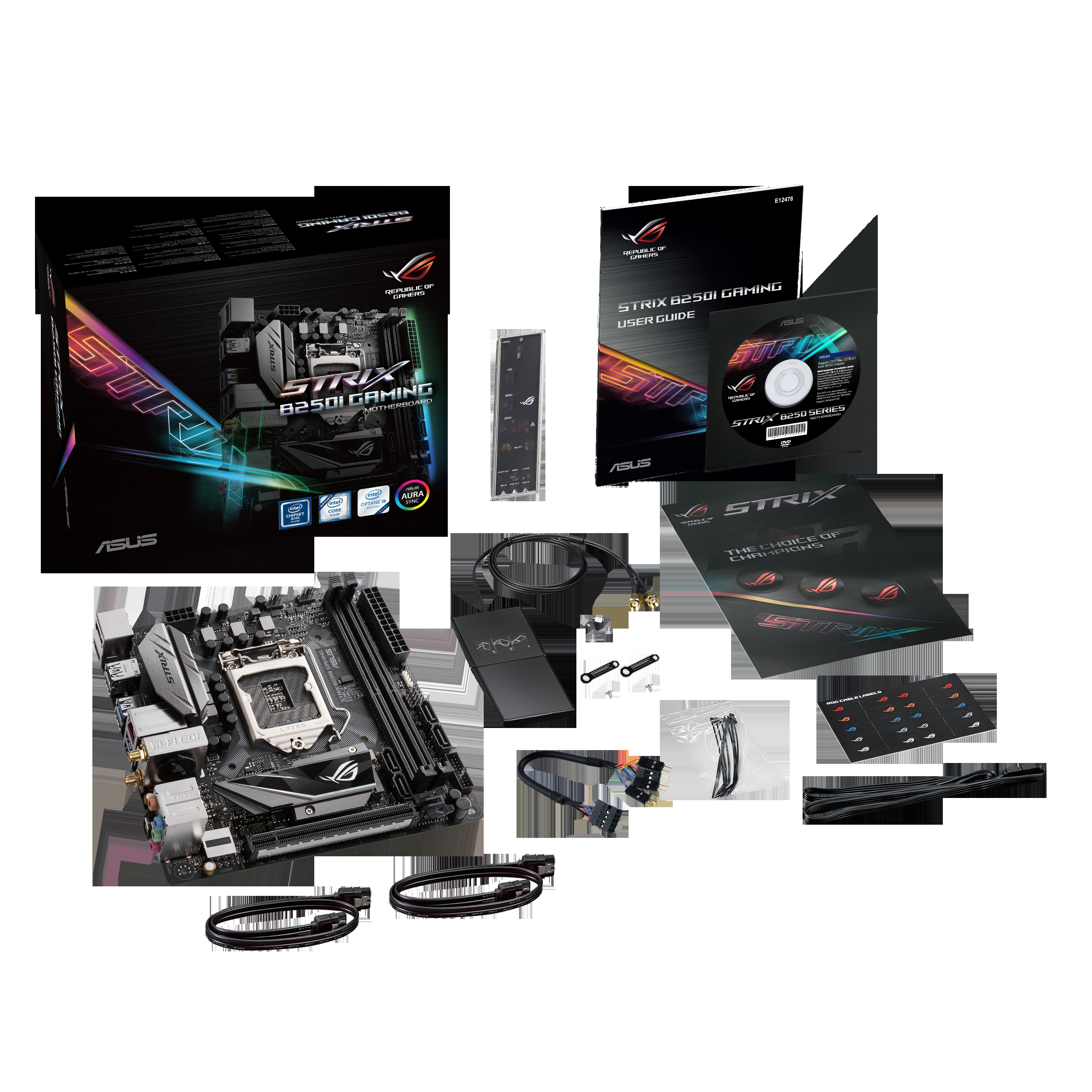 ASUS ROG Strix B250I-Gaming Mainboard schwarz