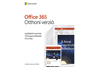 Office 365 Otthoni verzió (6 felhasználó, 1 év) (Multiplatform)