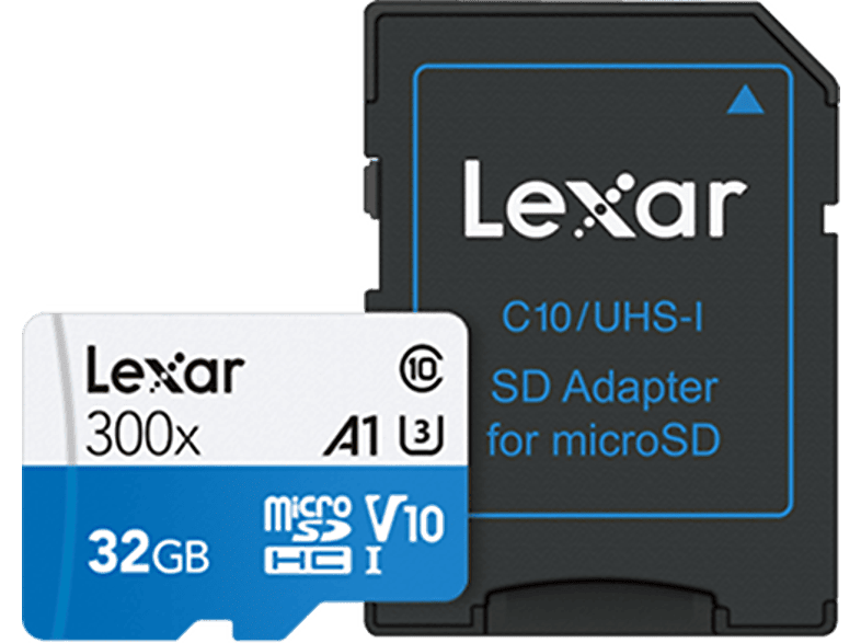 LEXAR Geheugenkaart High-Performance 300x microSDHC 32 GB U3 (LSDMI32GBB1EU300A)