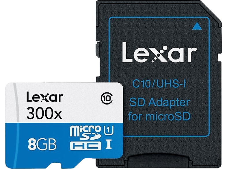 LEXAR Geheugenkaart High-Performance 300x microSDHC 16 GB U1 (LSDMI16GBB1EU300A)