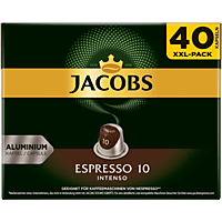 JACOBS Kaffeekapsel Espresso Intenso (40 Stk., Kompatibles System: Nespresso)