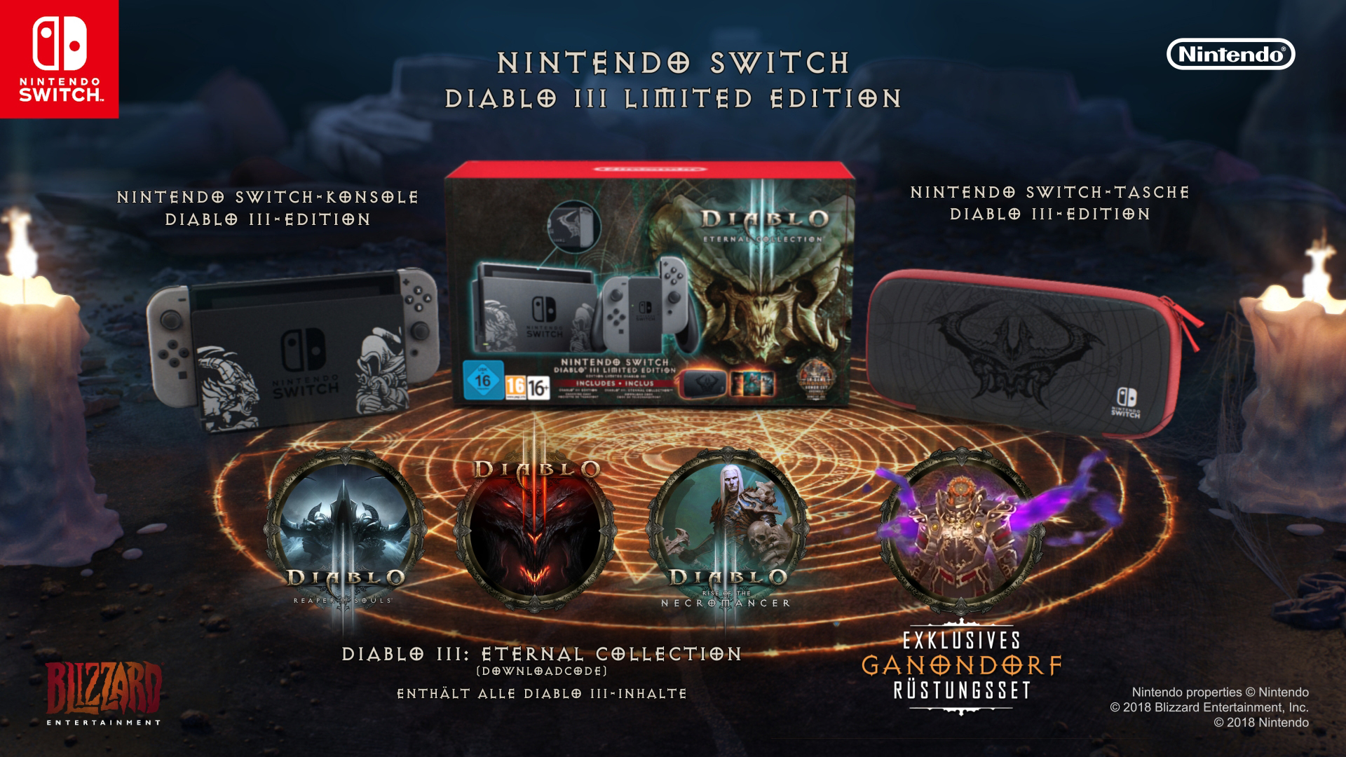 NINTENDO Switch Konsole - Diablo III Edition