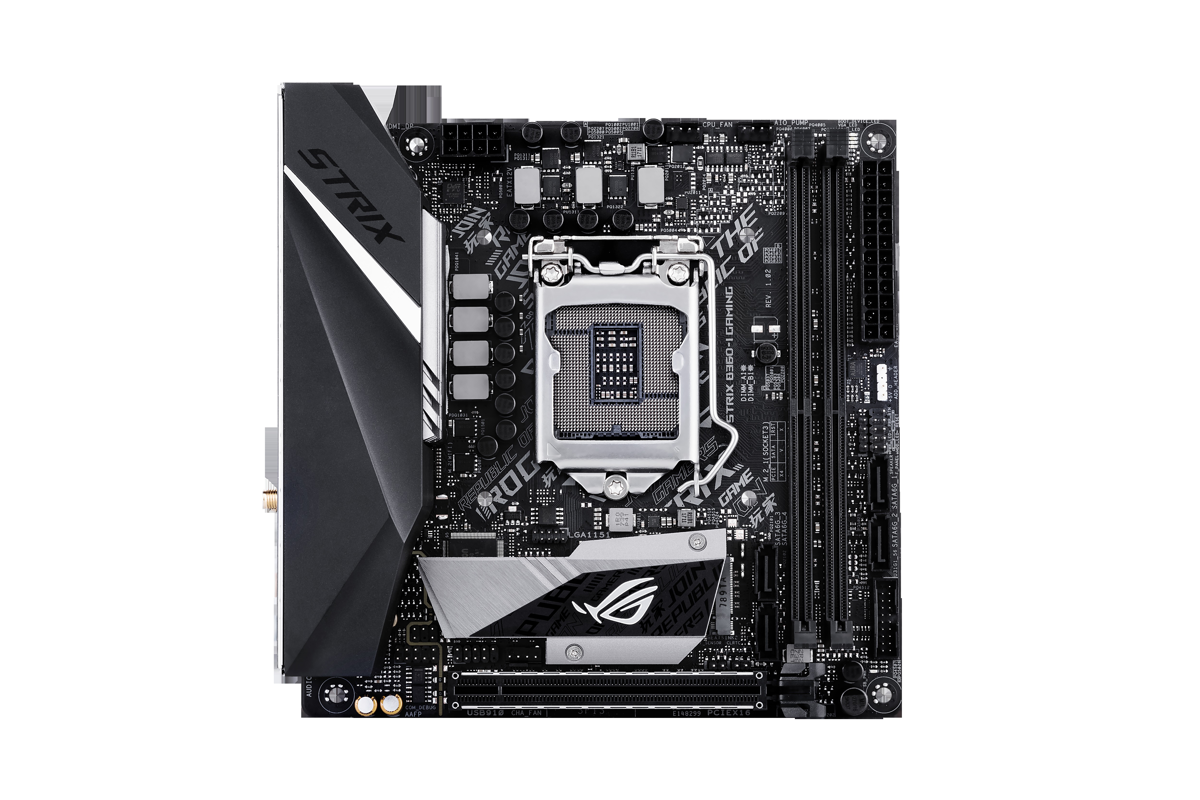 ASUS ROG Strix B360-I Gaming Mainboard schwarz