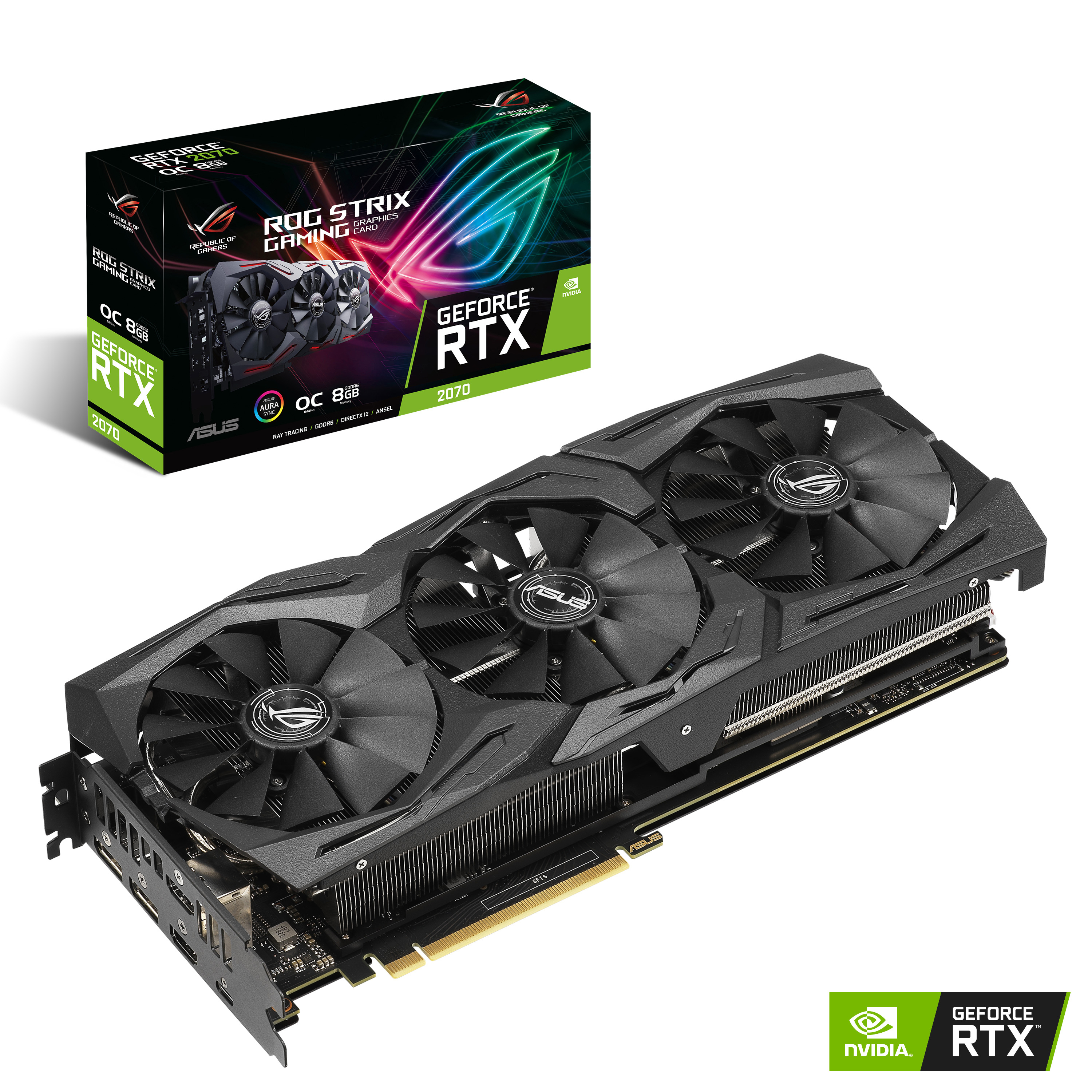 ASUS GeForce RTX™ 2070 ROG Strix Gaming OC 8GB (90YV0C90-M0NA00) (NVIDIA, Grafikkarte)