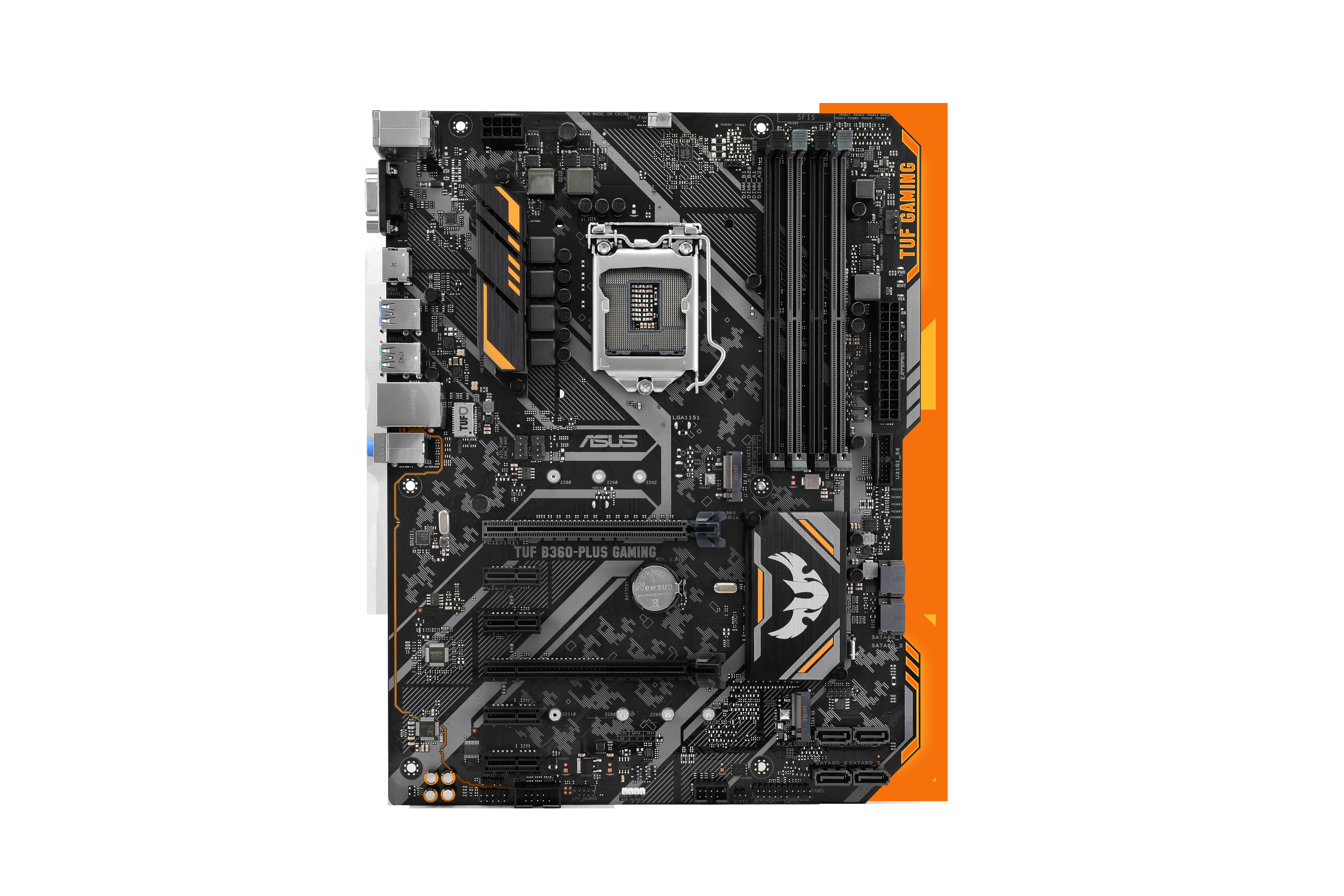 ASUS TUF B360-Plus Gaming Mainboard Schwarz