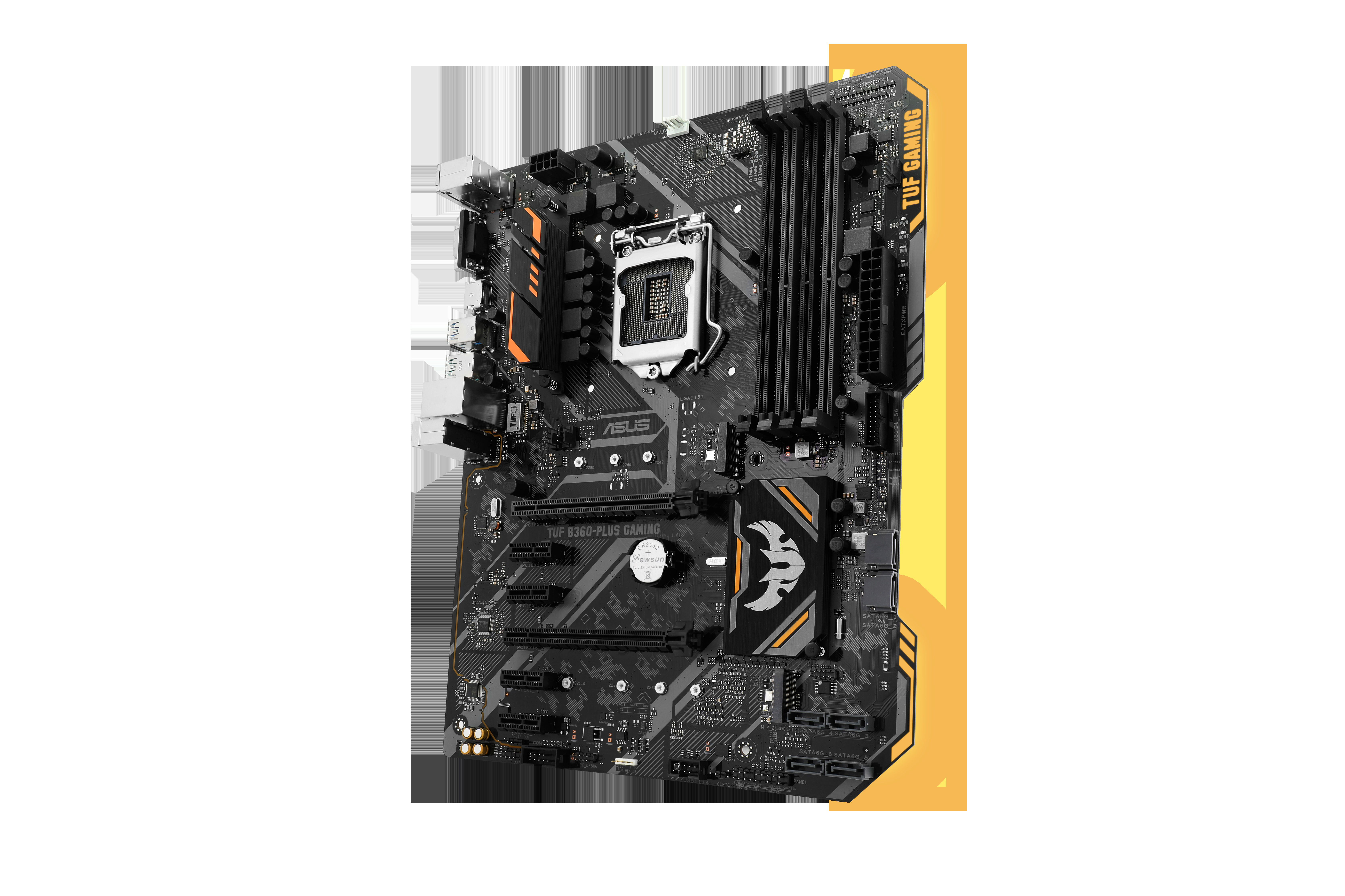ASUS TUF B360-Plus Gaming Mainboard Schwarz