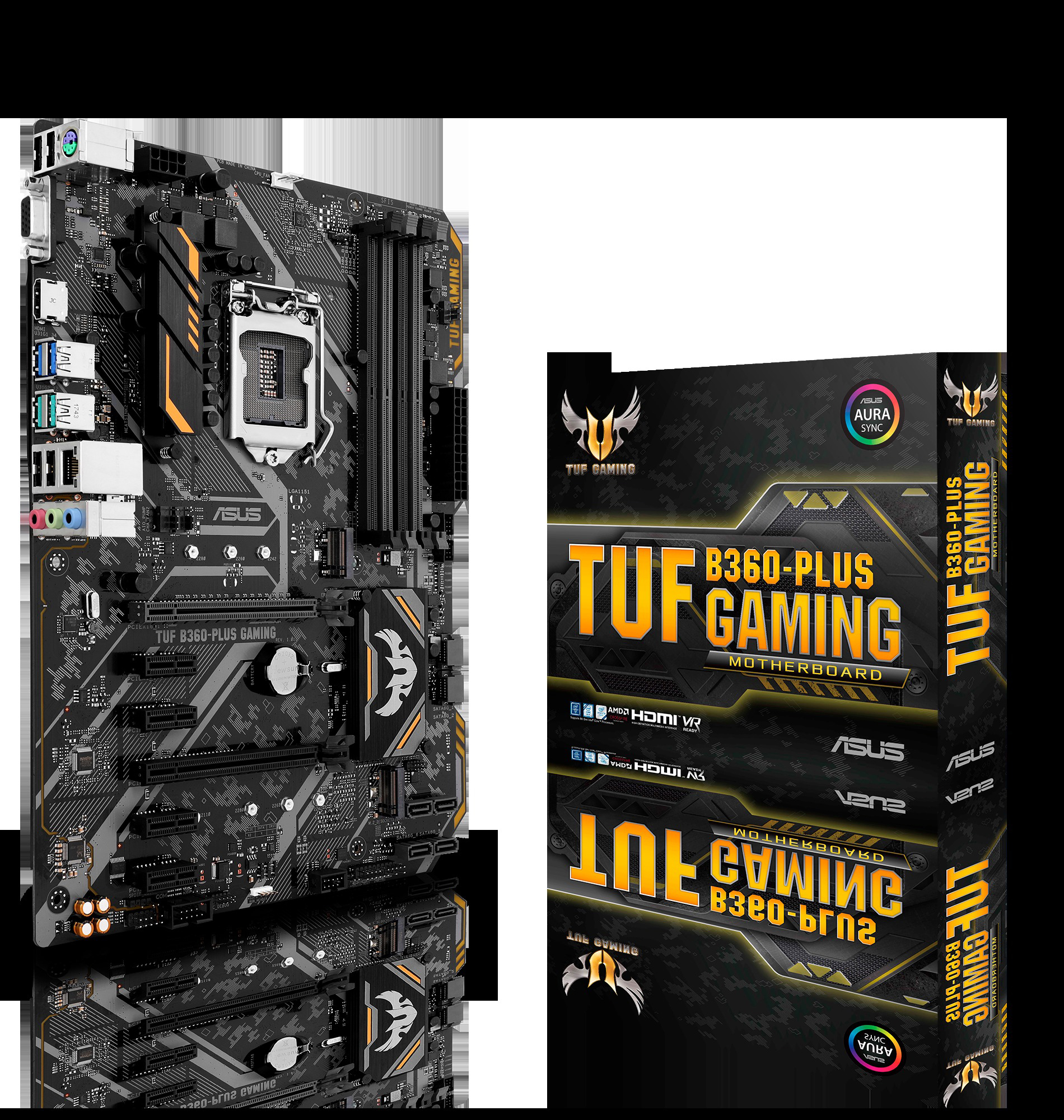 ASUS TUF B360-Plus Gaming Mainboard Schwarz