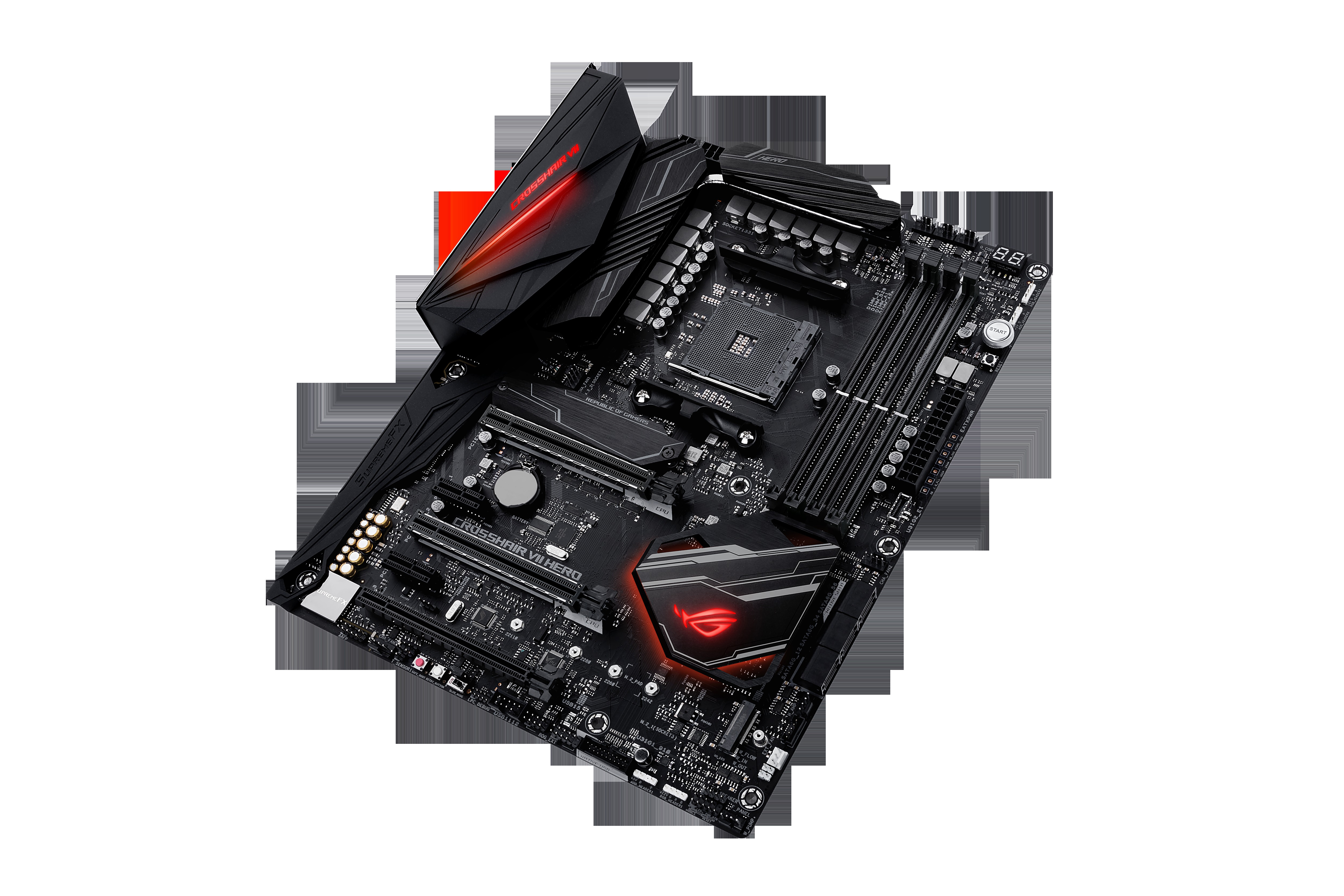 ASUS ROG Crosshair VII Hero Mainboard Schwarz