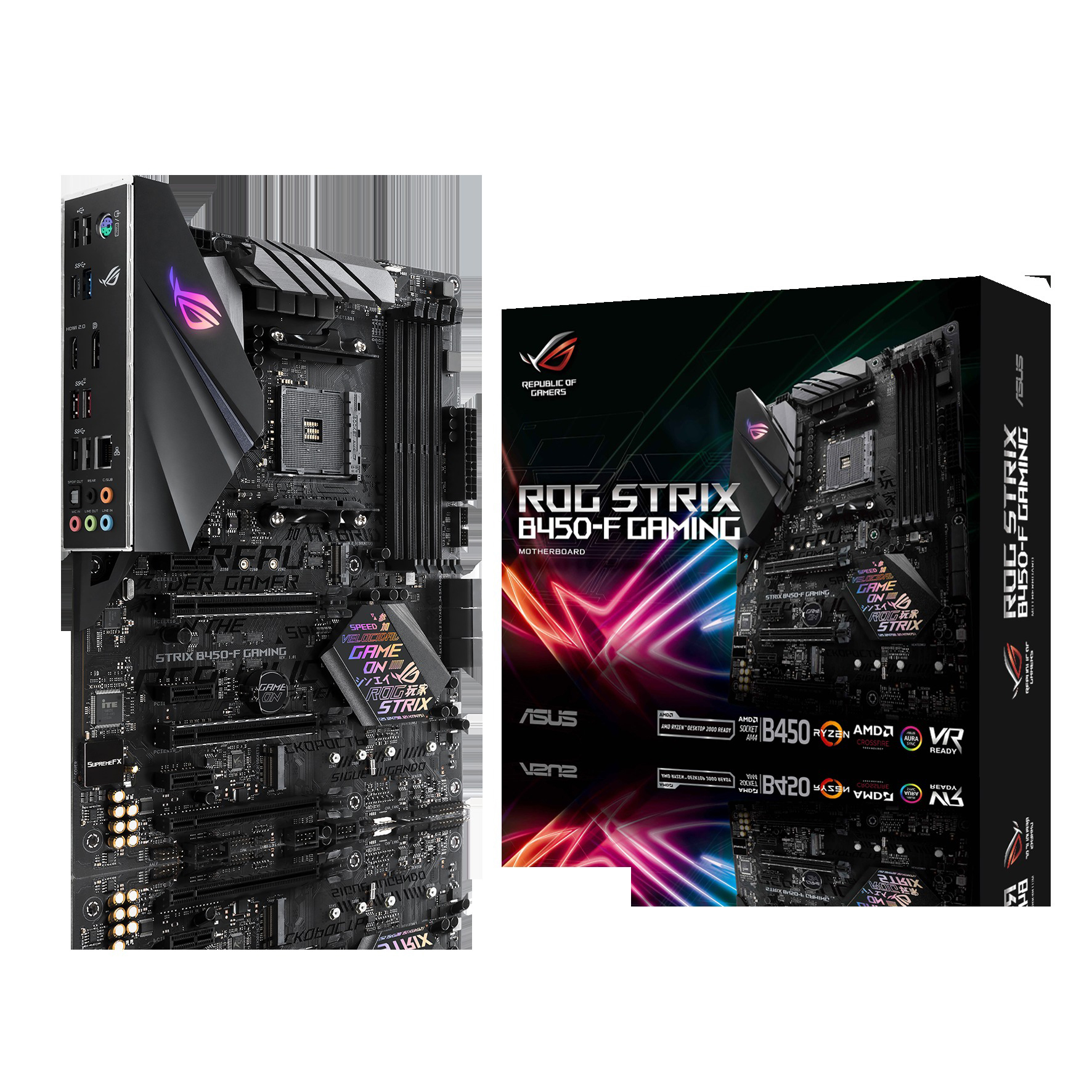 ASUS ROG STRIX B450-F Gaming Mainboard Schwarz