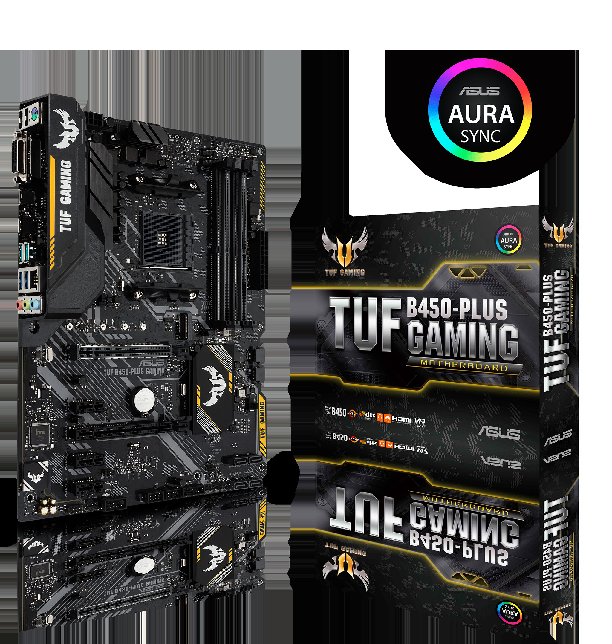ASUS TUF Gaming B450 Plus Mainboard Schwarz