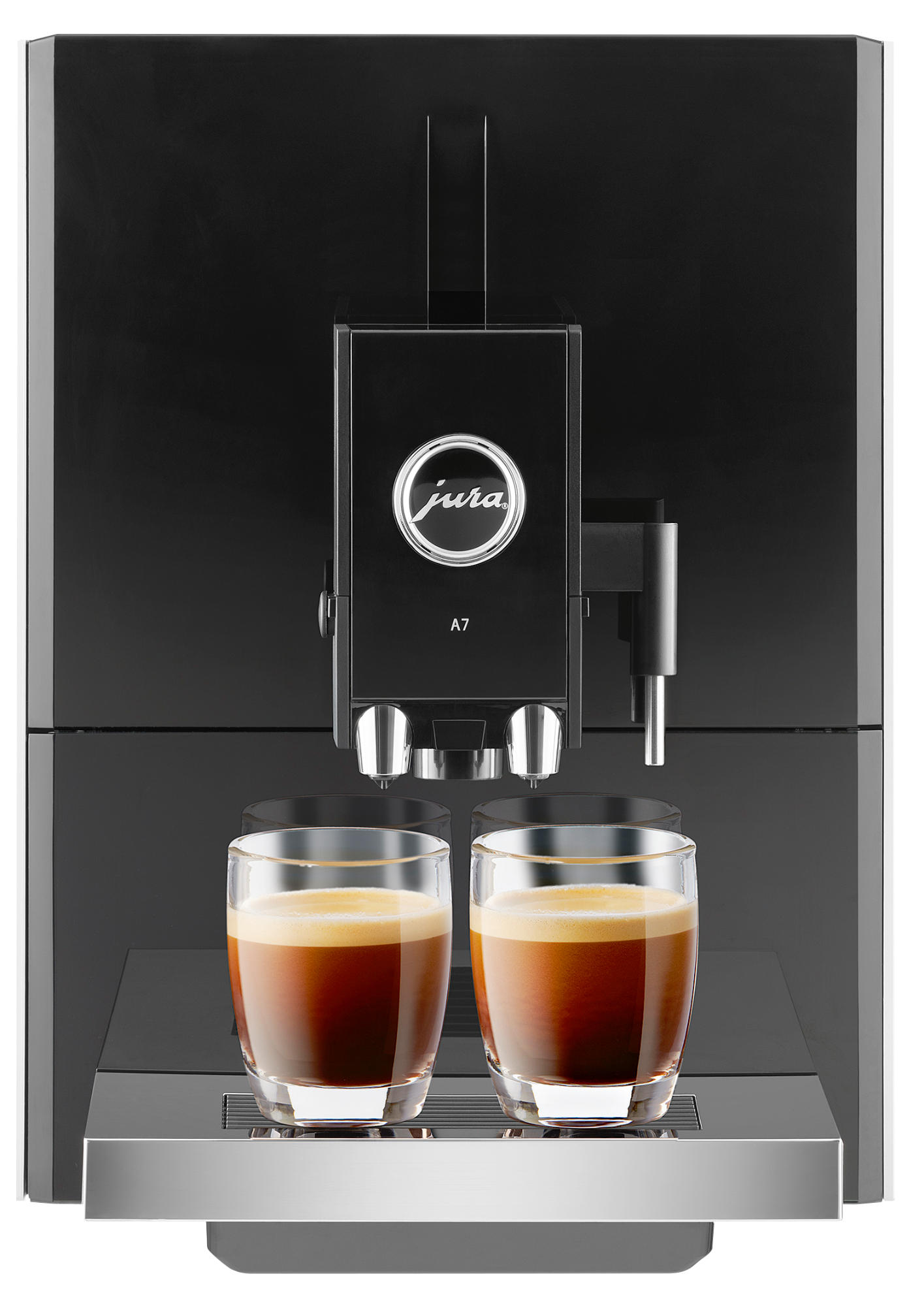 JURA A7 Kaffeevollautomat Aluminium/Schwarz