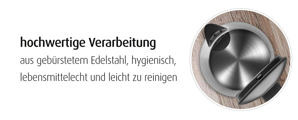 REER 3908 Pia Wasserkocher Silber