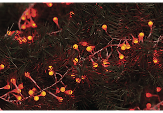 EMOS ZY2029T Karácsonyi fényfüzér cherry süni 2.4m, 288LED, IP44, időzítő, piros