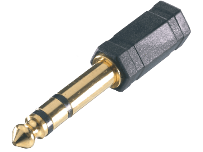 Vivanco 46063 6,3mm/ 3,5mm Adapter, vergoldete Kontakte