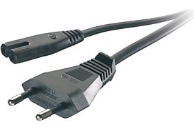 HAMA 00223276 Netzkabel mit Eurostecker, 2-Pin-Stecker, Doppelnut / C7, 5 m,  Weiß online kaufen | MediaMarkt