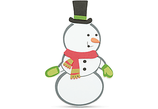 FAMILY CHRISTMAS 55968B Karácsonyi kreatív habmatrica, hóember, 3 db