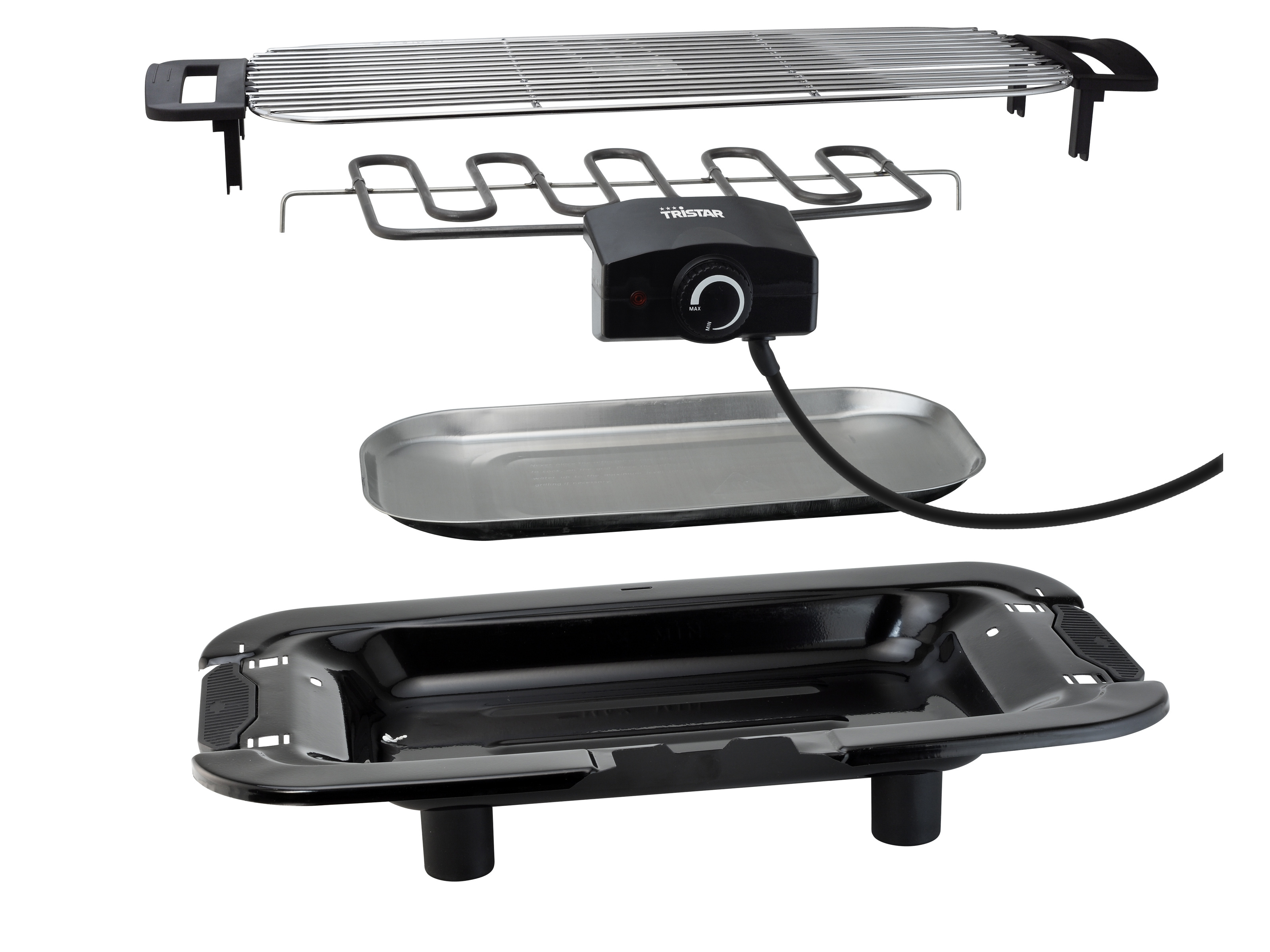 TRISTAR BQ-2820 - Elektrogrill (Schwarz)