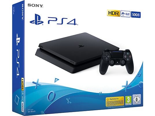 PlayStation 4 Slim 500GB - Spielekonsole - Jet Black