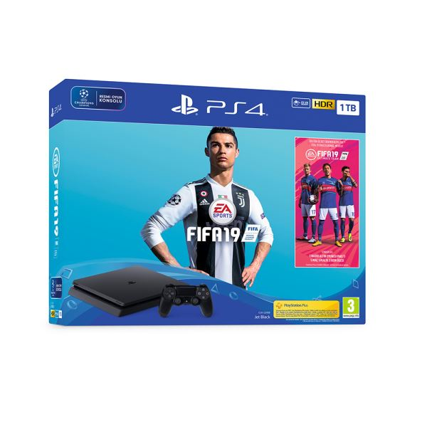 SONY PS4 1TB F + Fifa 19 Oyun Konsolu