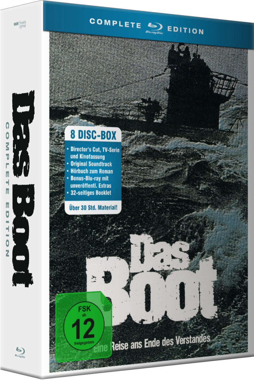 Blu-ray Boxset mit dem Titel 'Das Boot'.