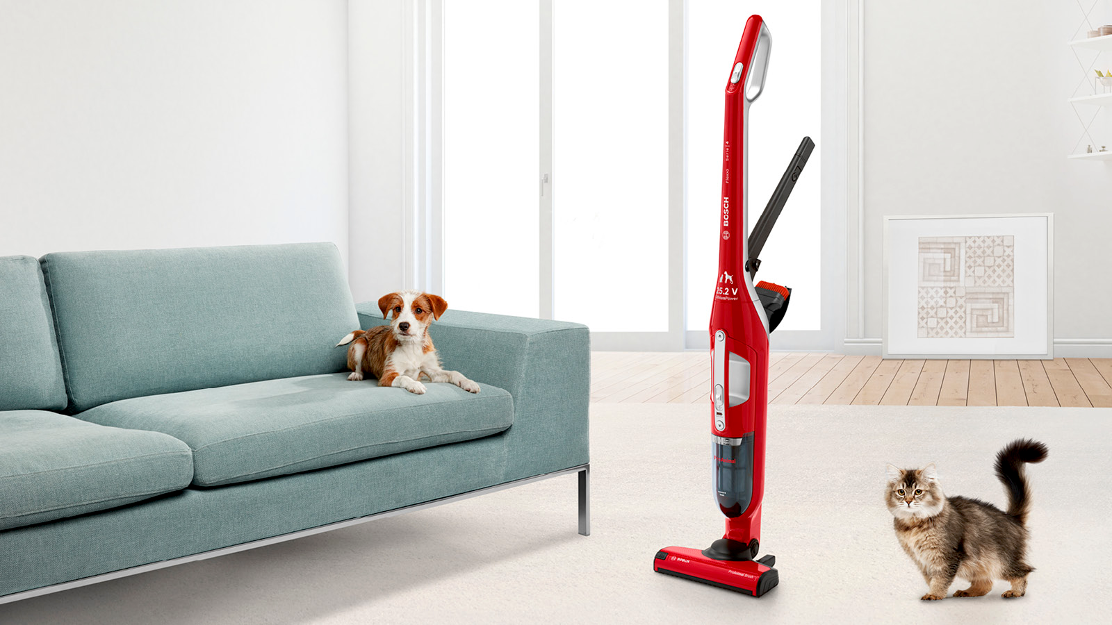 BOSCH BBH3ZOO25 Flexxo 4 ProAnimal Rood