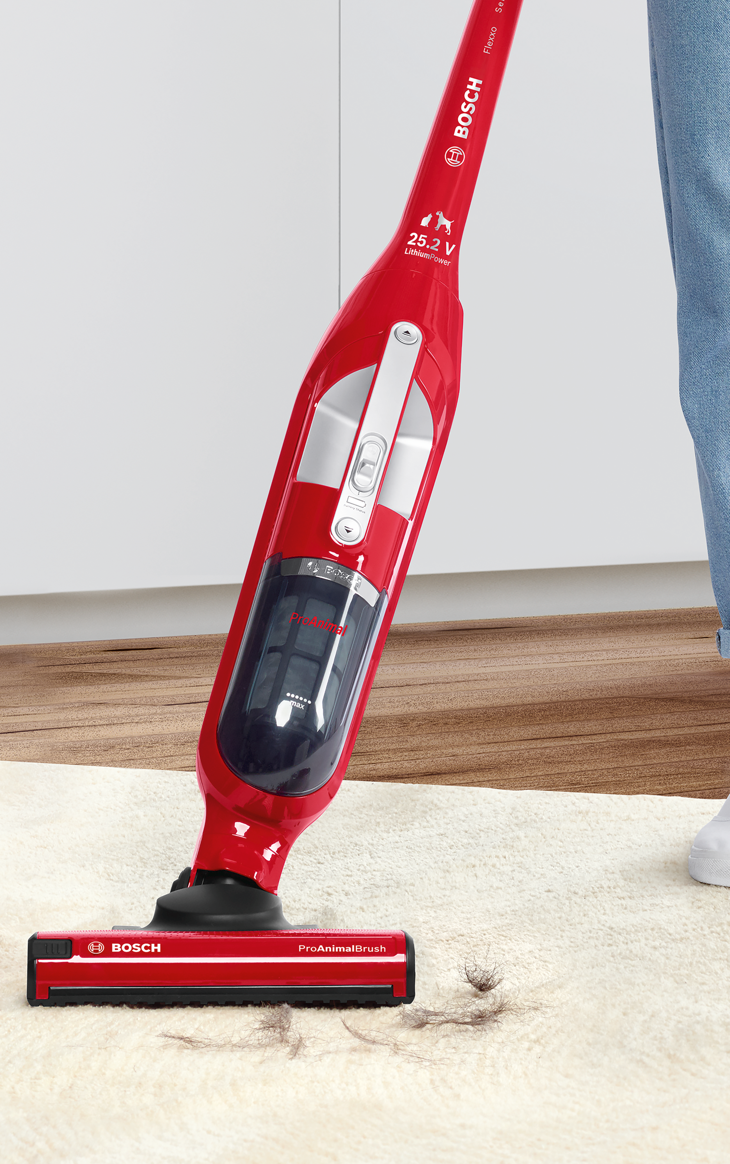 BOSCH BBH3ZOO25 Flexxo 4 ProAnimal Rood