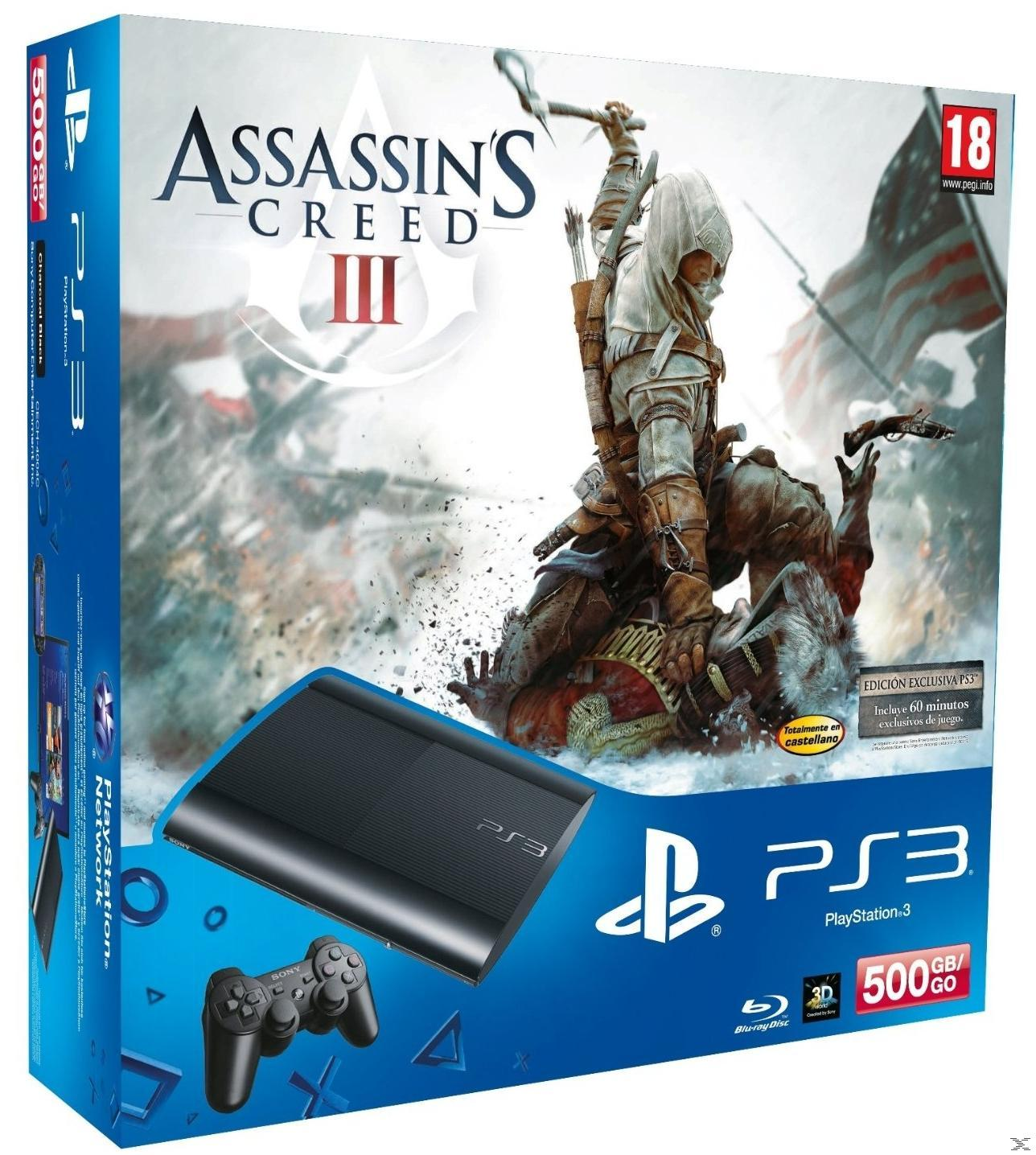 Sony PS3 500 GB + Assassin's Creed III