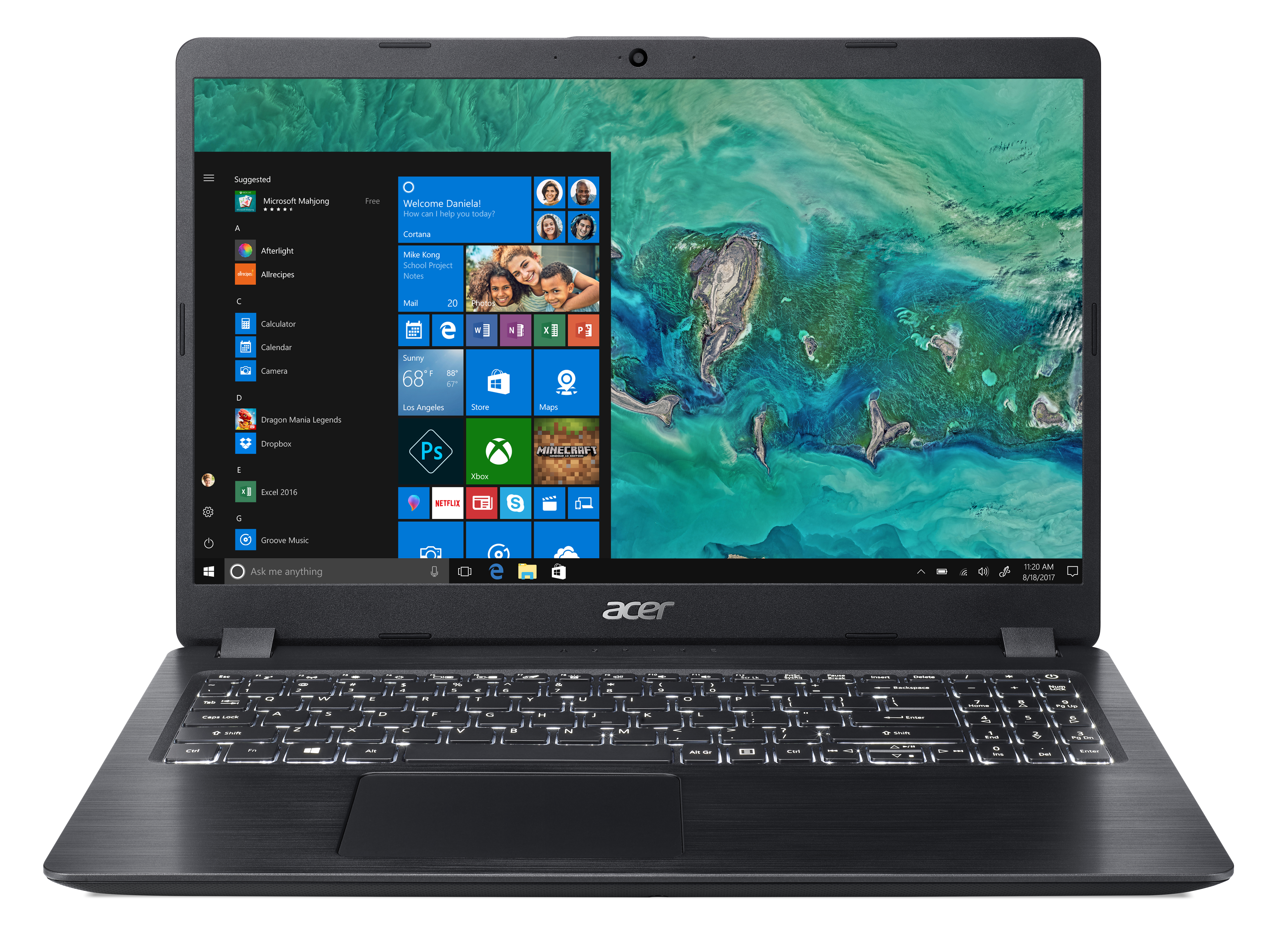 ACER Aspire 5 (A515-52-58S9) - 15,6 Zoll - Intel® Core™ i5 i5-8265U - 8 GB - 128 GB - NVIDIA GeForce® MX130 - Windows 10 Home (64 Bit)
