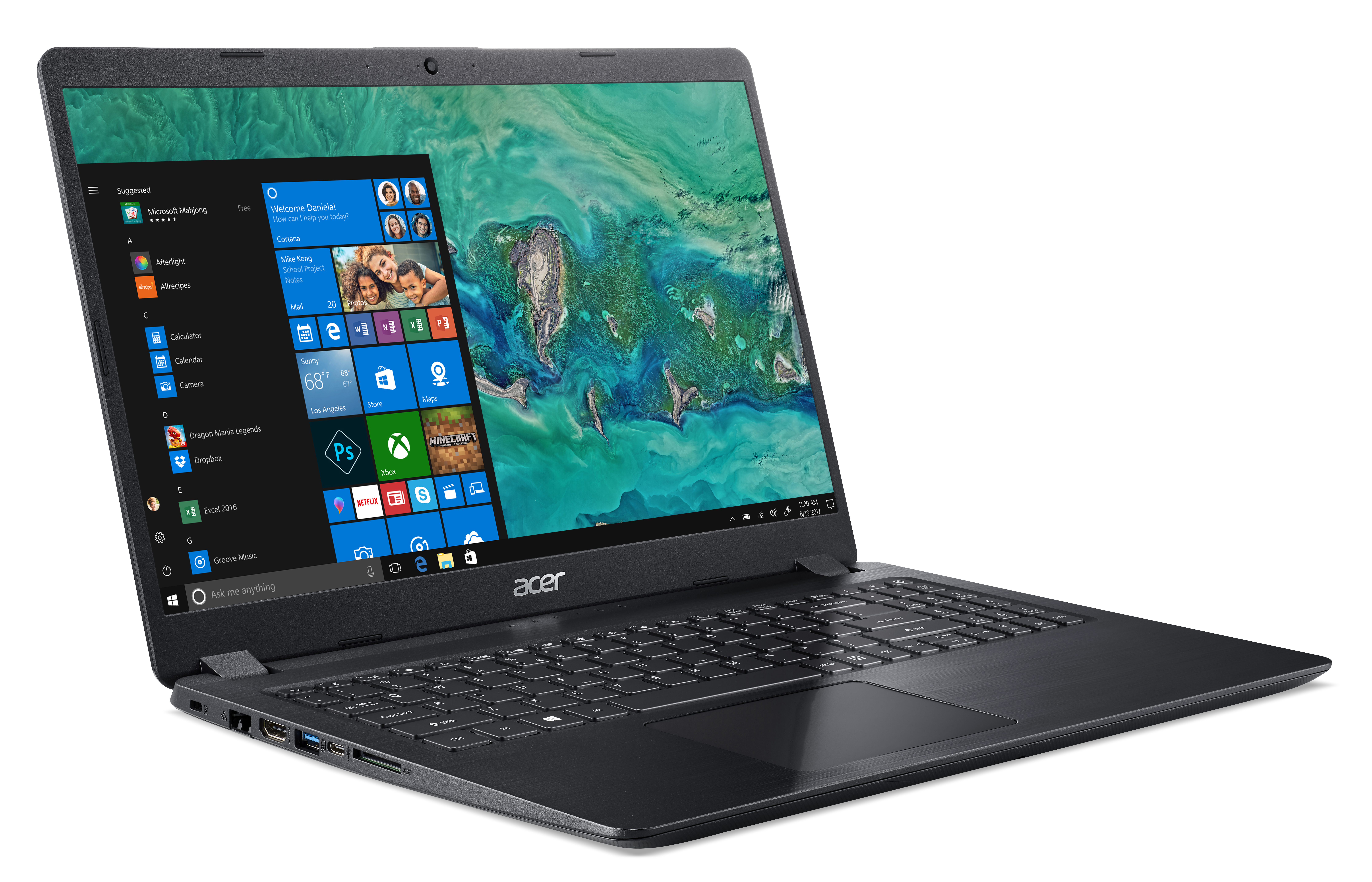 ACER Aspire 5 (A515-52-58S9) - 15,6 Zoll - Intel® Core™ i5 i5-8265U - 8 GB - 128 GB - NVIDIA GeForce® MX130 - Windows 10 Home (64 Bit)