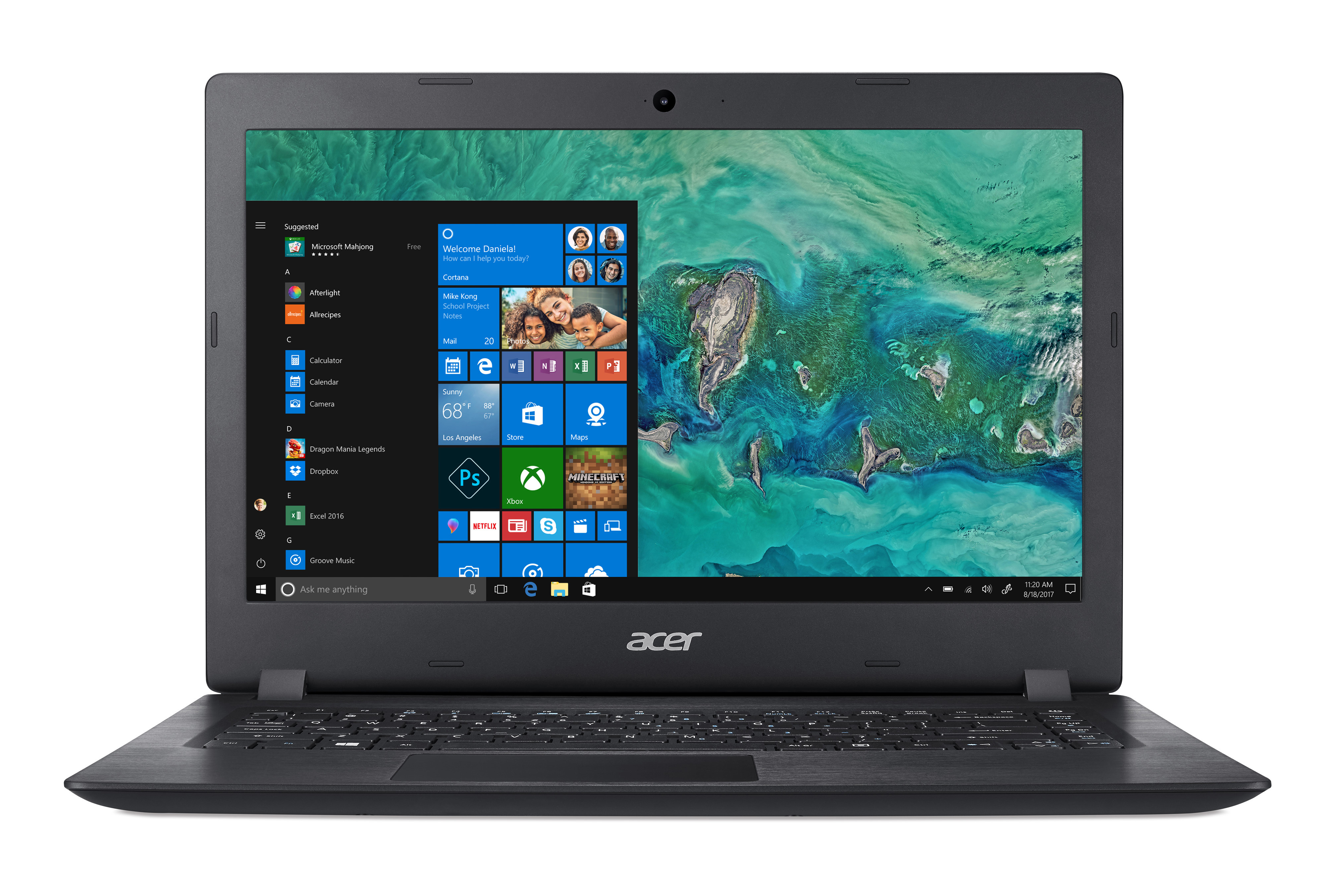 ACER Aspire 1 (A114-32-P0K1) - 14 Zoll - Intel® Pentium® N5000 - 4 GB - 64 GB - Intel® UHD 605 - Windows 10