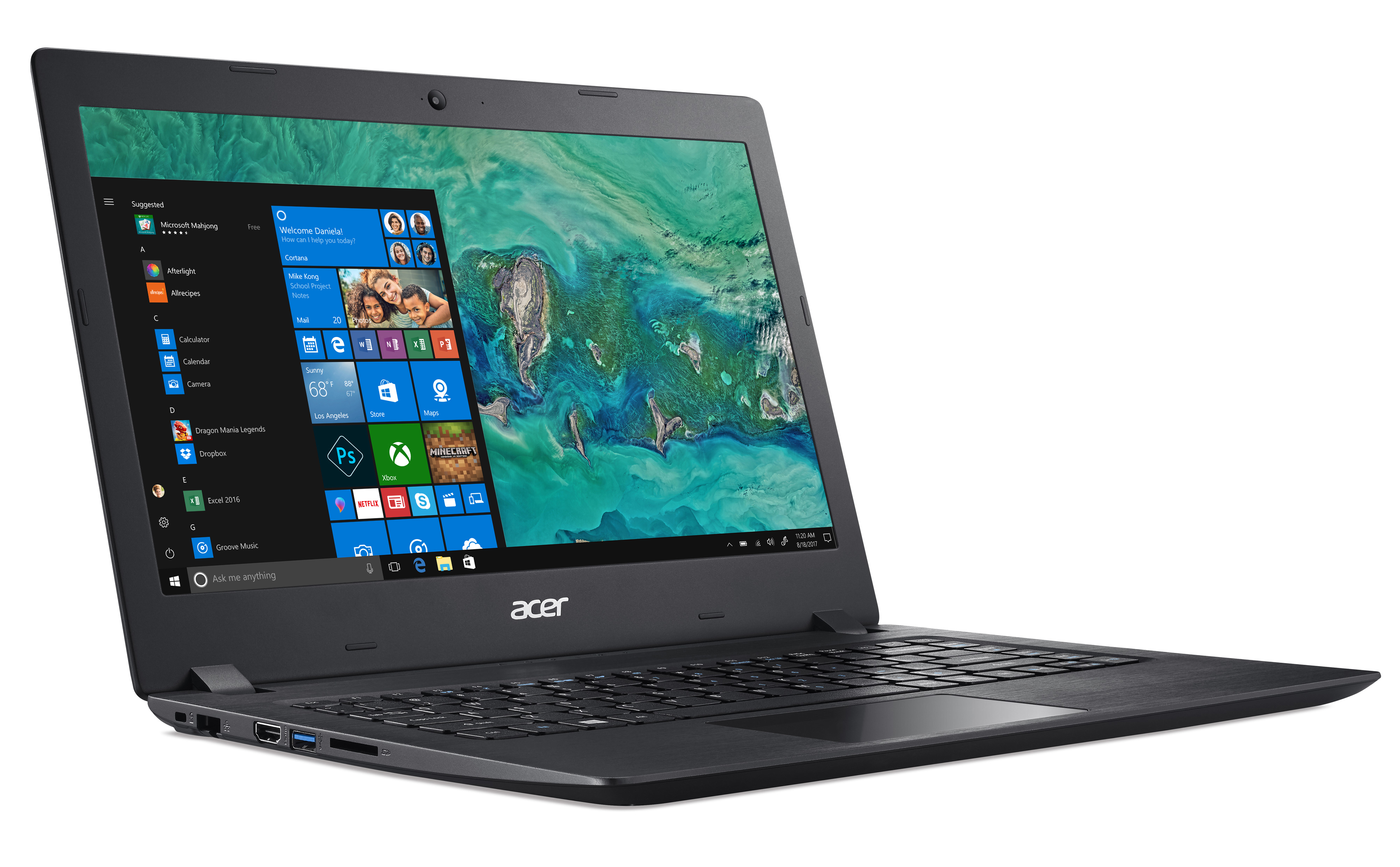 ACER Aspire 1 (A114-32-P0K1) - 14 Zoll - Intel® Pentium® N5000 - 4 GB - 64 GB - Intel® UHD 605 - Windows 10