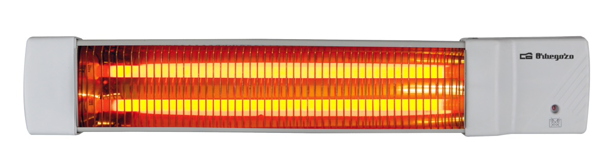 Orbegozo Bb 5002 estufa de cuarzo para baño potencias mediante tirador calor pantalla orientable 1200 w 1200w 2 niveles 60012 bb5002