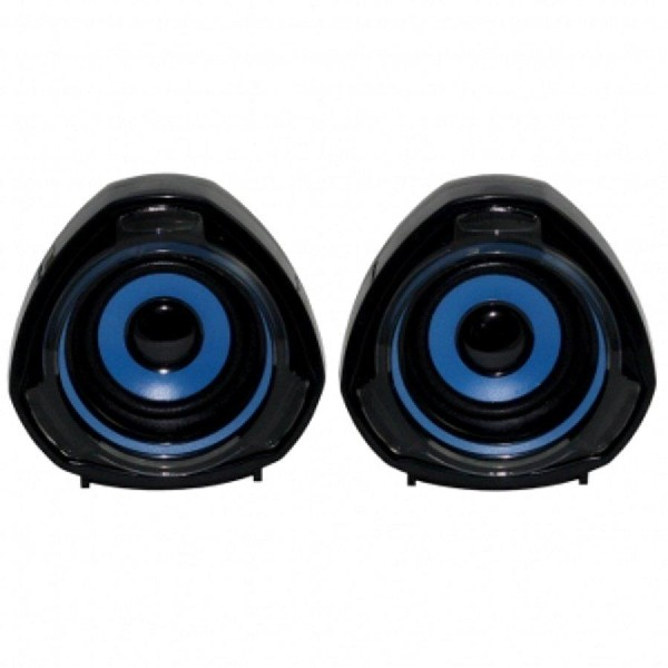 Altavoces 2.0 Woxter bass 70 azul pc y mp3 15 control de volumen so26055 para mando potencia conexiones 3.5 mm usb pcsmartphonesvideoconsolas color negroazul 15w 35mm