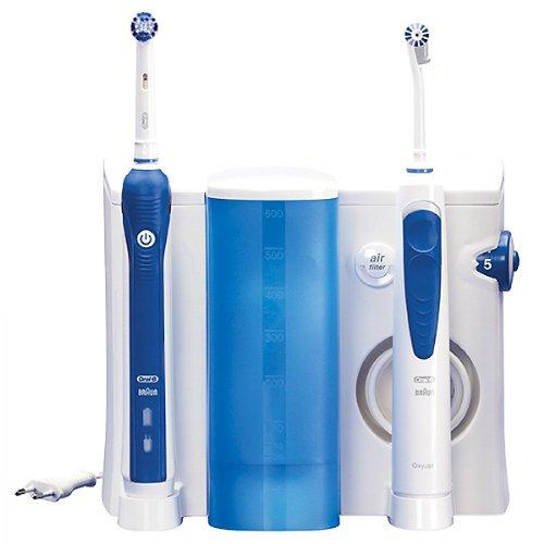 Centro de higiene dental - Oral-B OC-20 Irrigador, Cepillo dental PC3000+Irrigador Oxyjet,