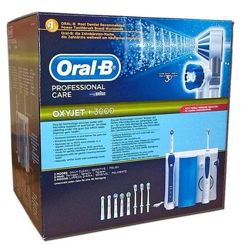 Centro de higiene dental - Oral-B OC-20 Irrigador, Cepillo dental PC3000+Irrigador Oxyjet,