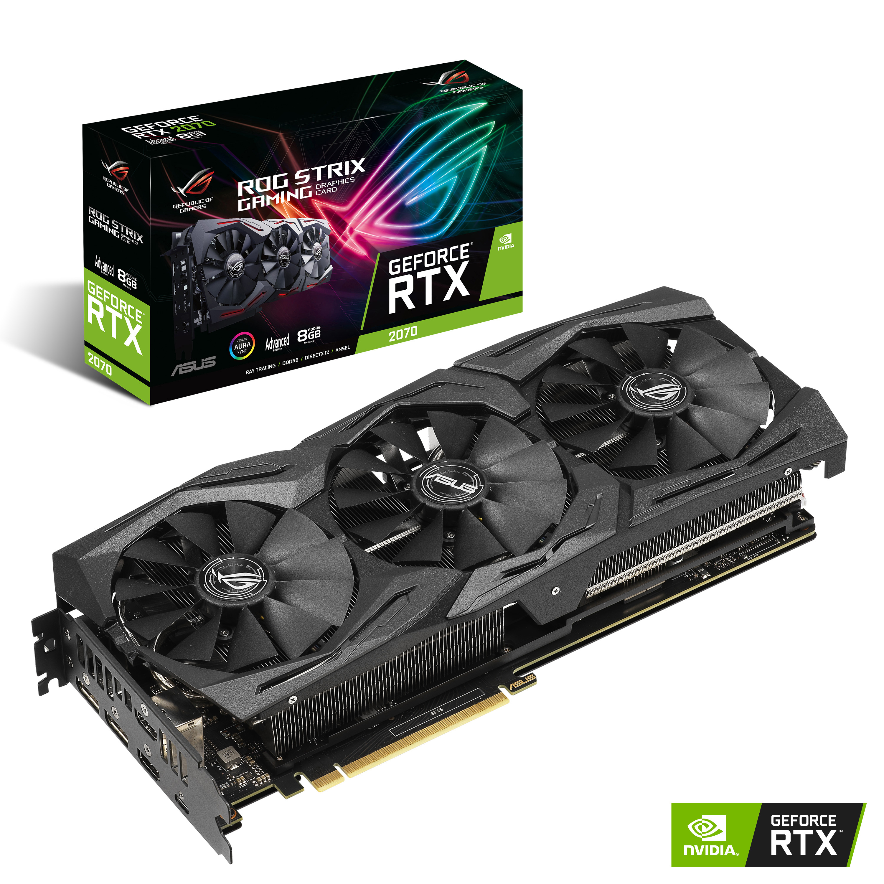 ASUS GeForce RTX™ 2070 ROG Strix Gaming Advanced 8GB (90YV0C91-M0NA00) (NVIDIA, Grafikkarte)