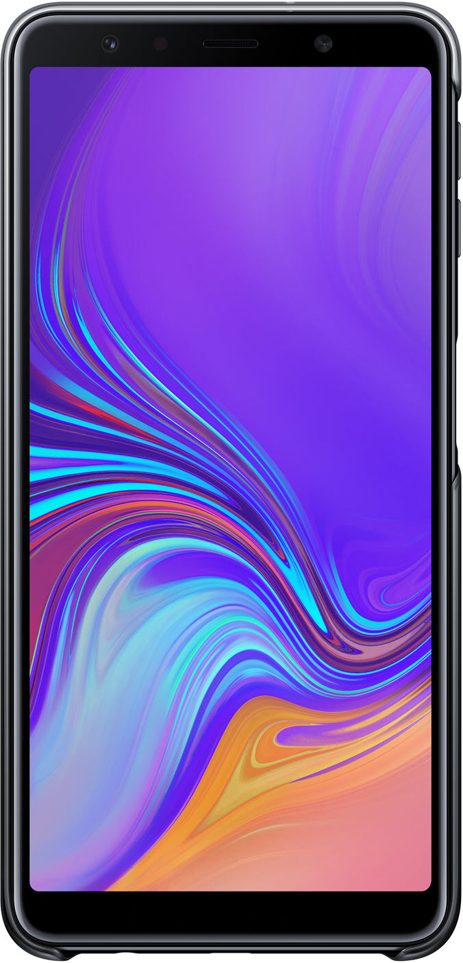 SAMSUNG Gradation Galaxy Backcover, Cover, A7 Samsung, Schwarz (2018)