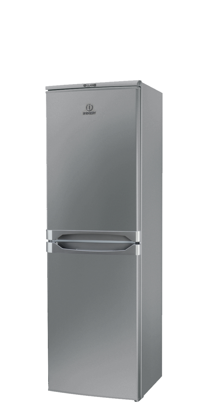 Frigorífico Combi - Indesit CAA 55 NX, 174 cm, A+, Capacidad 234 L, Inox