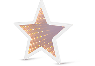 FAMILY DECOR 56500D Mini LED varázstükör, csillag alakú, elemes, ~19 x 19 cm