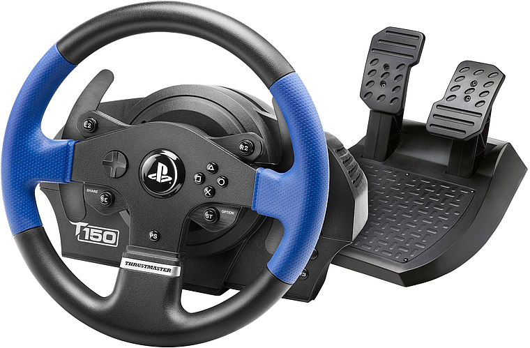 THRUSTMASTER T150 RS (inkl. 2-Pedalset, PS4 / PC) Kompatibel mit PS5-Spielen Lenkrad