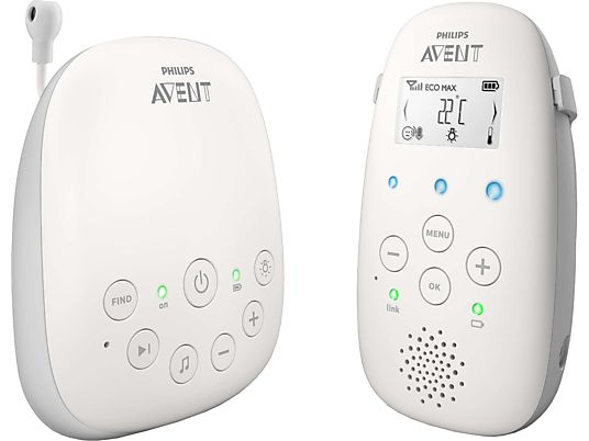 PHILIPS AVENT SCD713/26 - Babyphone (Blanc)