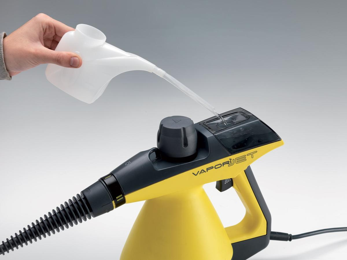 Limpiador de vapor - Ariete Vapori Jet 4139, 0.25L, 900W, Presión, Negro y amarillo