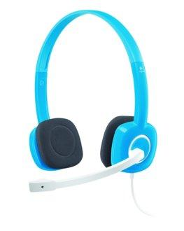 Auriculares con micrófono - Logitech Sterero Headset H150, en azul y controles integrados