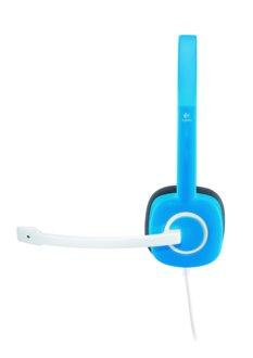 Auriculares con micrófono - Logitech Sterero Headset H150, en azul y controles integrados