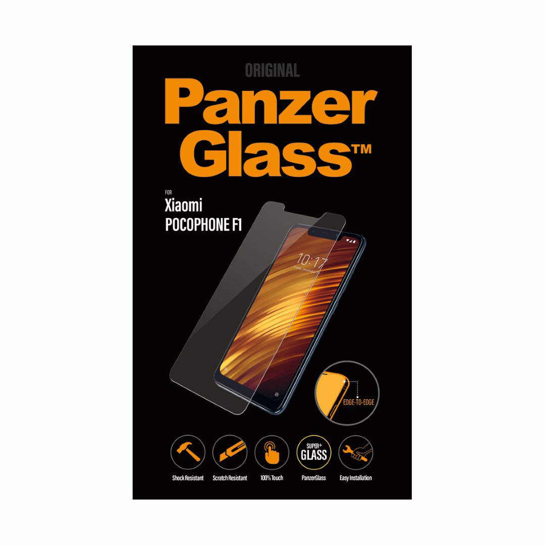 PANZERGLASS Edge to Edge Bildschirmfolie (für Xiaomi Poco Pocophone F1)