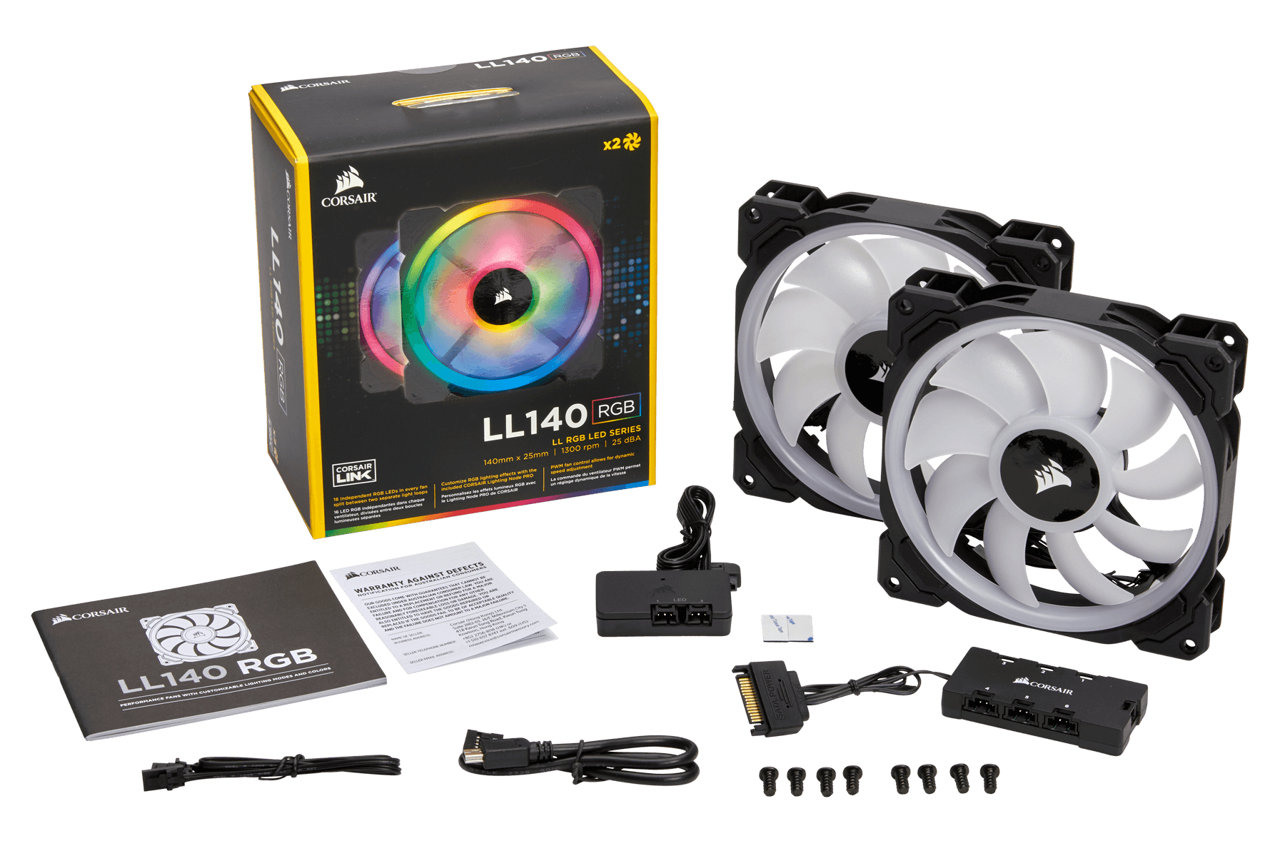 Carcasa de ordenador - Corsair LL140 RGB